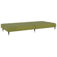 Divano Letto a 2 Posti-Sofa Letto 2 Posti-Daybed Verde Chiaro in Velluto 268788