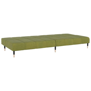 Divano Letto a 2 Posti-Sofa Letto 2 Posti-Daybed Verde Chiaro in Velluto 268788