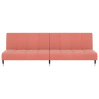 Divano Letto a 2 Posti-Sofa Letto 2 Posti-Daybed Rosa in Velluto 649017