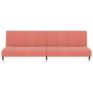 Divano Letto a 2 Posti-Sofa Letto 2 Posti-Daybed Rosa in Velluto 649017