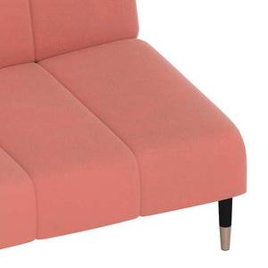 Divano Letto a 2 Posti-Sofa Letto 2 Posti-Daybed Rosa in Velluto 649017