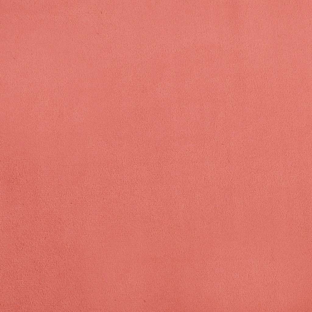vidaXL Divano Letto a 2 Posti Rosa in Velluto