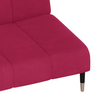 Divano Letto a 2 Posti-Sofa Letto 2 Posti-Daybed Rosso Vino in Velluto 990497