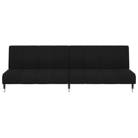 Divano Letto a 2 Posti-Sofa Letto 2 Posti-Daybed Nero in Velluto 497710