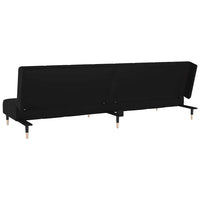 Divano Letto a 2 Posti-Sofa Letto 2 Posti-Daybed Nero in Velluto 497710