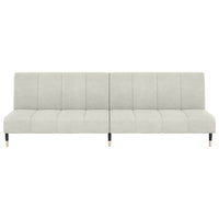 Divano Letto a 2 Posti-Sofa Letto 2 Posti-Daybed Crema in Velluto 219526