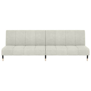 Divano Letto a 2 Posti-Sofa Letto 2 Posti-Daybed Crema in Velluto 219526