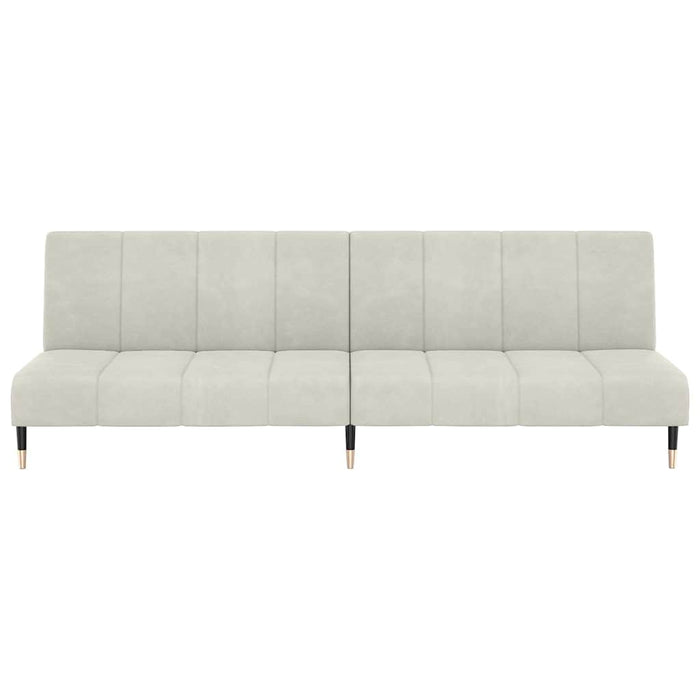 Divano Letto a 2 Posti-Sofa Letto 2 Posti-Daybed Crema in Velluto 219526