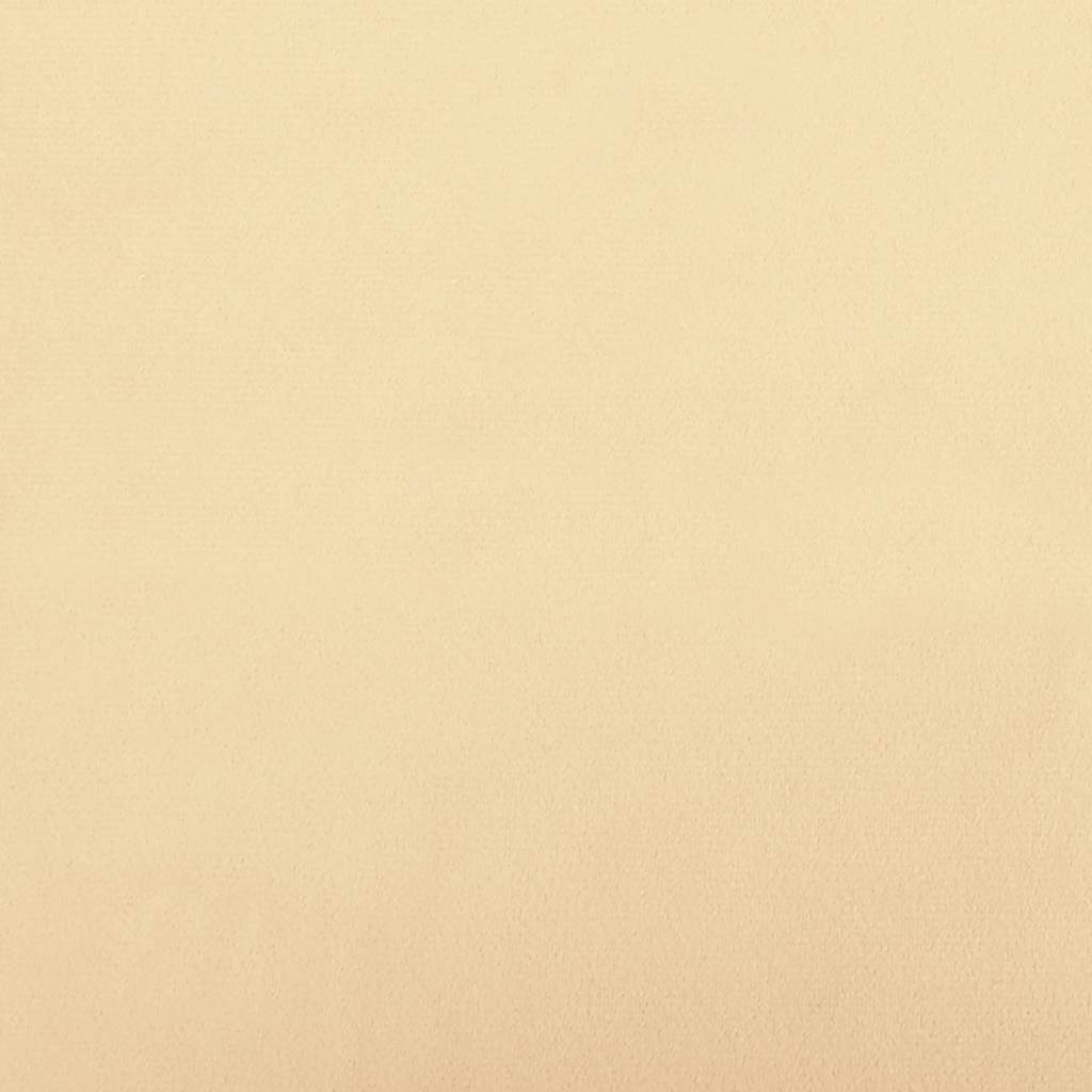 Divano Letto a 2 Posti Crema in Velluto