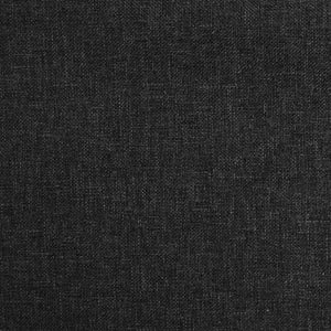 Divano Letto a 2 Posti con 2 Cuscini Nero in Tessuto 375889