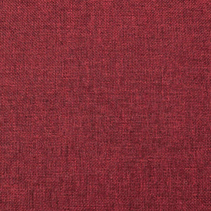 Divano Letto a 2 Posti con 2 Cuscini Rosso Vino in Tessuto