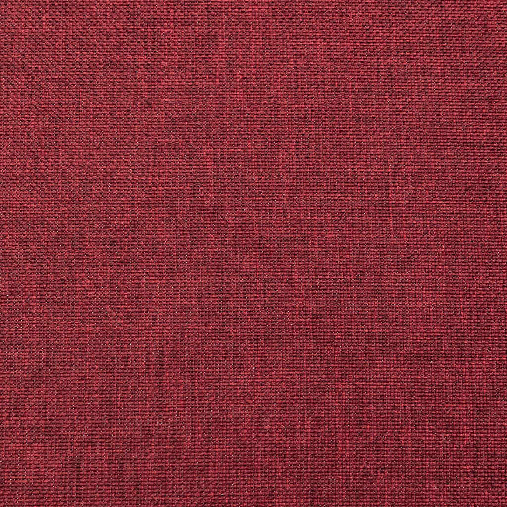 Divano Letto a 2 Posti con 2 Cuscini Rosso Vino in Tessuto 375896