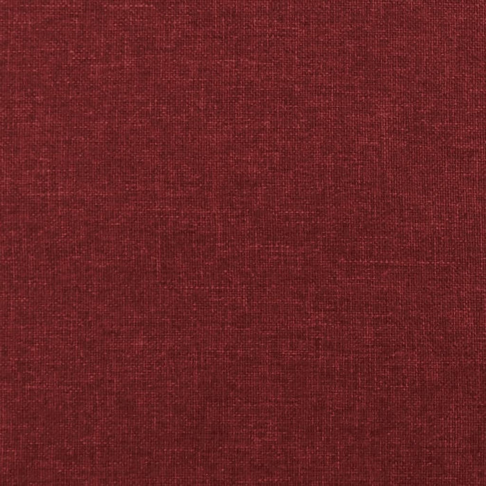 Divano Letto a 2 Posti con 2 Cuscini Rosso Vino in Tessuto 375907