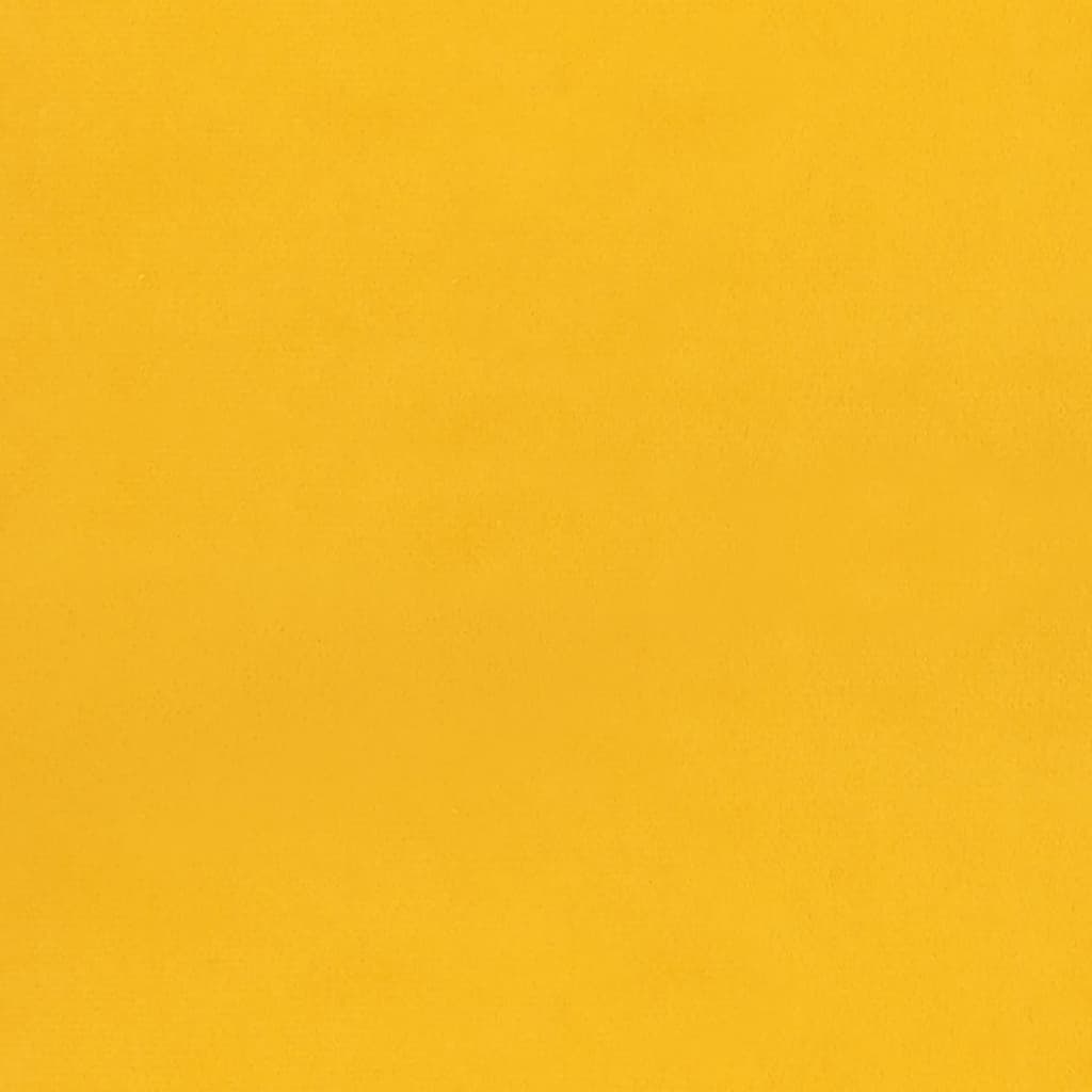 Divano Letto a 2 Posti con 2 Cuscini Giallo in Velluto 375924