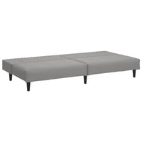 Divano Letto a 2 Posti-Sofa Letto 2 Posti-Daybed Grigio Chiaro in Velluto 175564