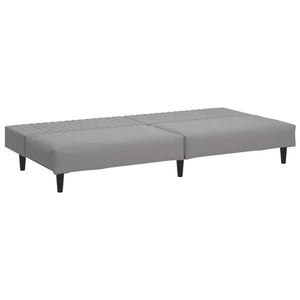 Divano Letto a 2 Posti-Sofa Letto 2 Posti-Daybed Grigio Chiaro in Velluto 175564