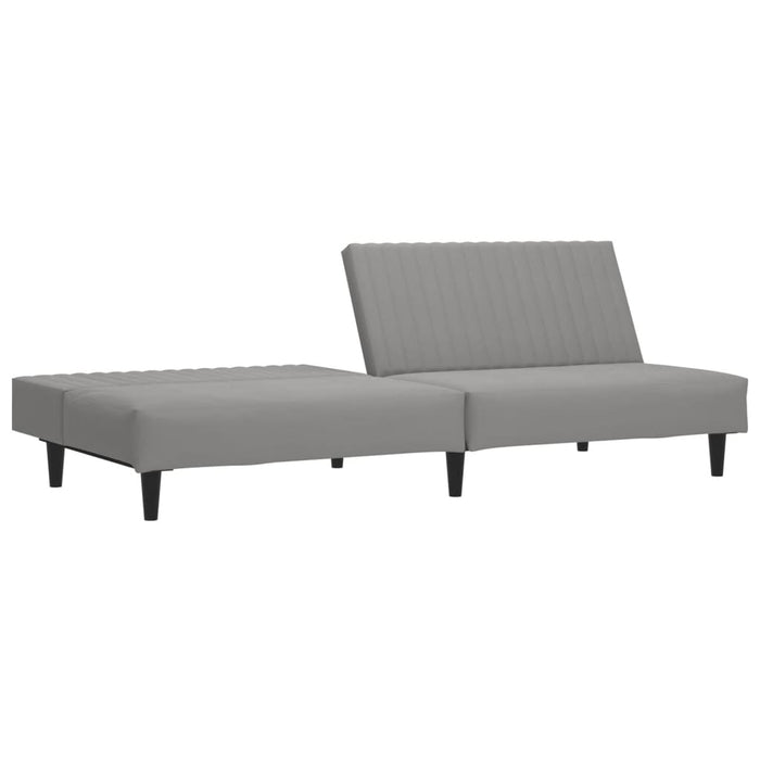 Divano Letto a 2 Posti-Sofa Letto 2 Posti-Daybed Grigio Chiaro in Velluto 175564