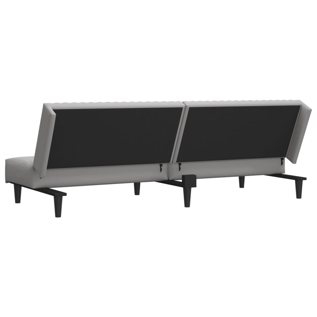 Divano Letto a 2 Posti-Sofa Letto 2 Posti-Daybed Grigio Chiaro in Velluto 175564
