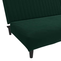 Divano Letto a 2 Posti-Sofa Letto 2 Posti-Daybed Verde Scuro in Velluto 651298