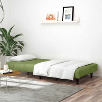 Divano Letto a 2 Posti-Sofa Letto 2 Posti-Daybed Verde Chiaro in Velluto 265602