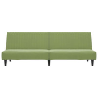 Divano Letto a 2 Posti-Sofa Letto 2 Posti-Daybed Verde Chiaro in Velluto 265602