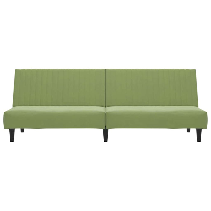 Divano Letto a 2 Posti-Sofa Letto 2 Posti-Daybed Verde Chiaro in Velluto 265602