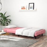 Divano Letto a 2 Posti Rosa in Vellutocod mxl 113921