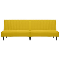 Divano Letto a 2 Posti-Sofa Letto 2 Posti-Daybed Giallo in Velluto 261409