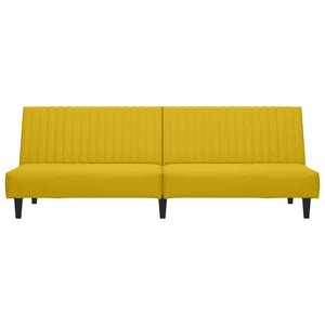 Divano Letto a 2 Posti-Sofa Letto 2 Posti-Daybed Giallo in Velluto 261409