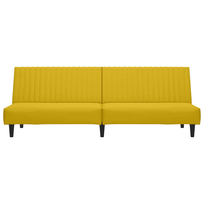 Divano Letto a 2 Posti-Sofa Letto 2 Posti-Daybed Giallo in Velluto 261409