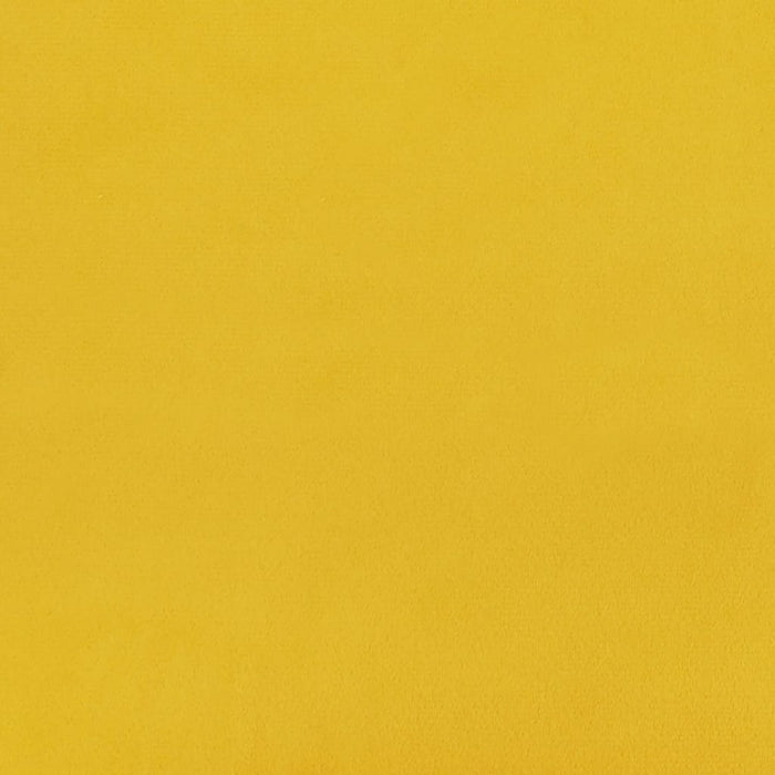Divano Letto a 2 Posti Giallo in Velluto 375933