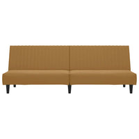 Divano Letto a 2 Posti-Sofa Letto 2 Posti-Daybed Marrone in Velluto 579608