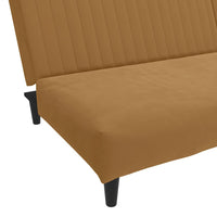 Divano Letto a 2 Posti-Sofa Letto 2 Posti-Daybed Marrone in Velluto 579608