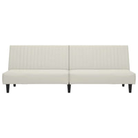 Divano Letto a 2 Posti-Sofa Letto 2 Posti-Daybed Crema in Velluto 265047