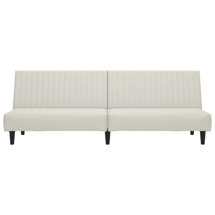 Divano Letto a 2 Posti-Sofa Letto 2 Posti-Daybed Crema in Velluto 265047