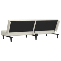 Divano Letto a 2 Posti-Sofa Letto 2 Posti-Daybed Crema in Velluto 265047