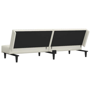 Divano Letto a 2 Posti-Sofa Letto 2 Posti-Daybed Crema in Velluto 265047
