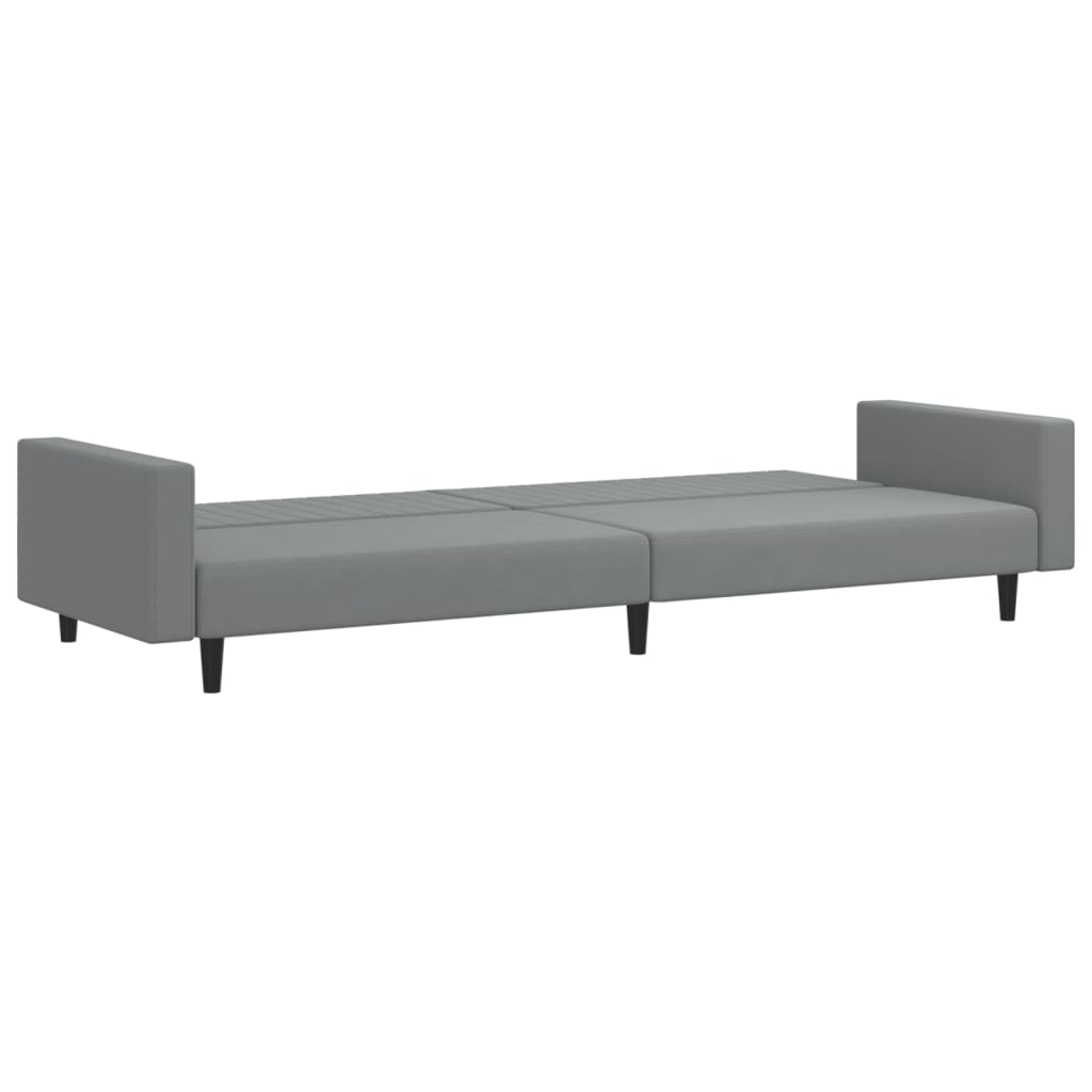 Divano Letto a 2 Posti-Sofa Letto 2 Posti-Daybed Grigio Chiaro in Velluto 866081