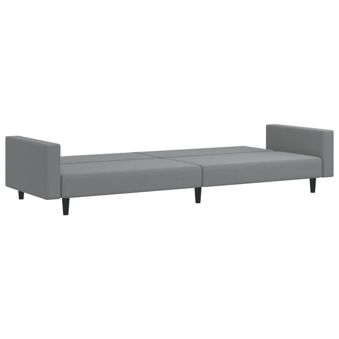 Divano Letto a 2 Posti-Sofa Letto 2 Posti-Daybed Grigio Chiaro in Velluto 866081