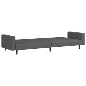 Divano Letto a 2 Posti-Sofa Letto 2 Posti-Daybed Grigio Scuro in Velluto 944241