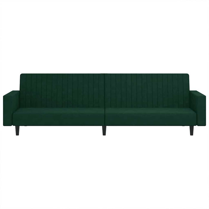 Divano Letto a 2 Posti-Sofa Letto 2 Posti-Daybed Verde Scuro in Velluto 828282
