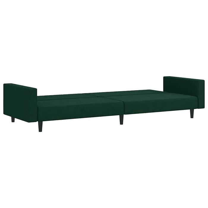 Divano Letto a 2 Posti-Sofa Letto 2 Posti-Daybed Verde Scuro in Velluto 828282