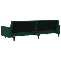 Divano Letto a 2 Posti-Sofa Letto 2 Posti-Daybed Verde Scuro in Velluto 828282