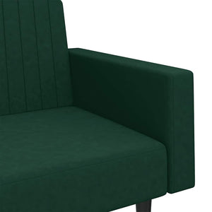 Divano Letto a 2 Posti-Sofa Letto 2 Posti-Daybed Verde Scuro in Velluto 828282