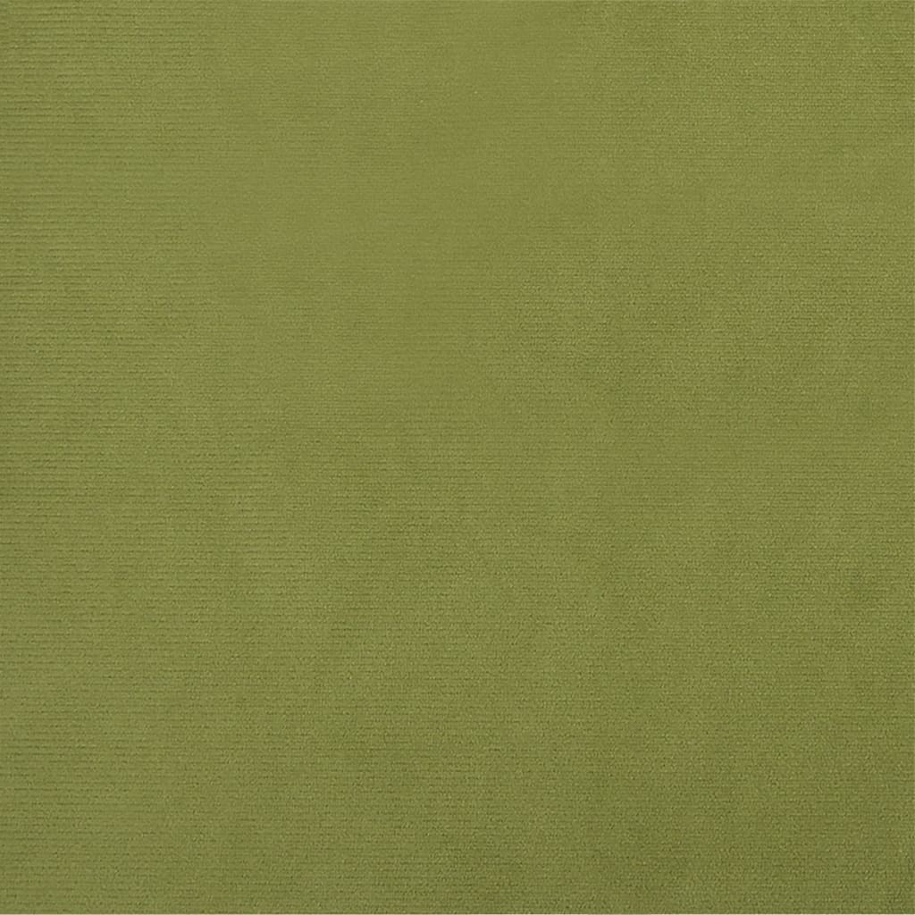 Divano Letto a 2 Posti Verde Chiaro in Velluto 375940