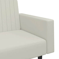 Divano Letto a 2 Posti-Sofa Letto 2 Posti-Daybed Crema in Velluto 206613