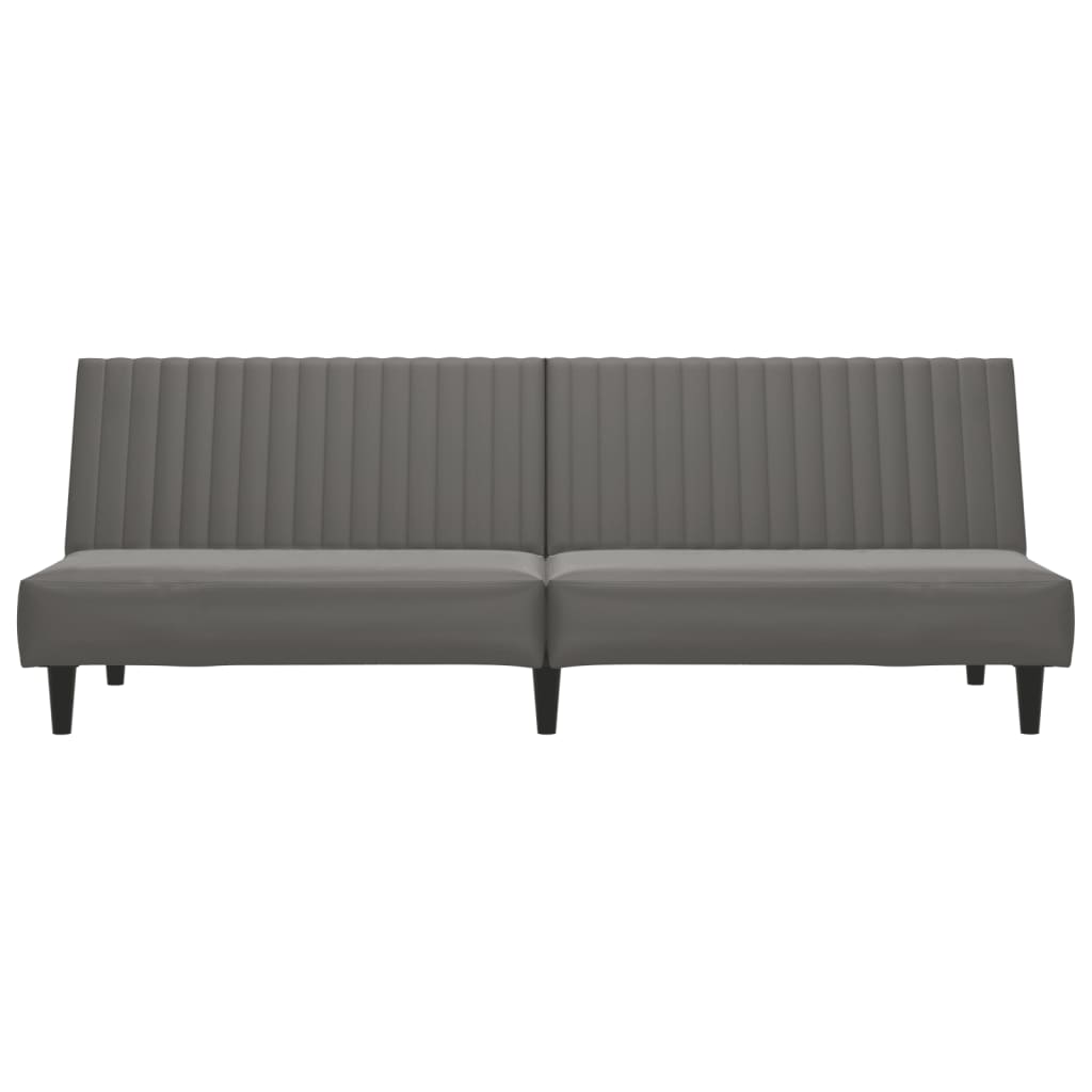Divano Letto a 2 Posti-Sofa Letto 2 Posti-Daybed Grigio in Similpelle 666056