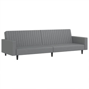 Divano Letto a 2 Posti-Sofa Letto 2 Posti-Daybed Grigio in Similpelle 816716