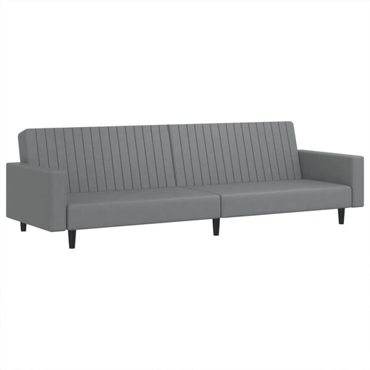Divano Letto a 2 Posti-Sofa Letto 2 Posti-Daybed Grigio in Similpelle 816716