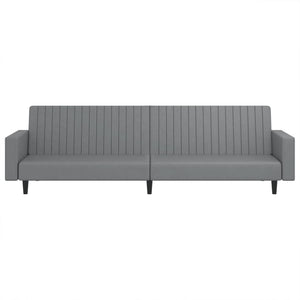 Divano Letto a 2 Posti-Sofa Letto 2 Posti-Daybed Grigio in Similpelle 816716